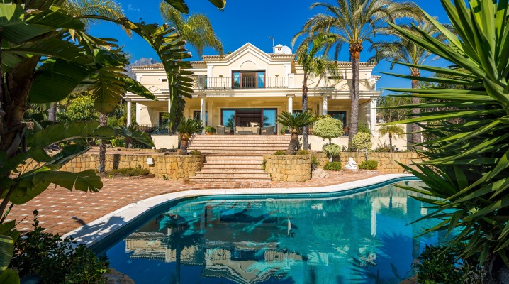 Elegant south facing villa designed in beautiful classical Mediterranean style